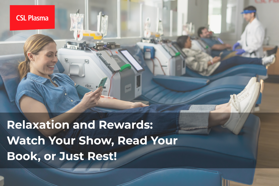 Relaxation and Rewards: Watch Your Show, Read Your Book, or Just Rest!