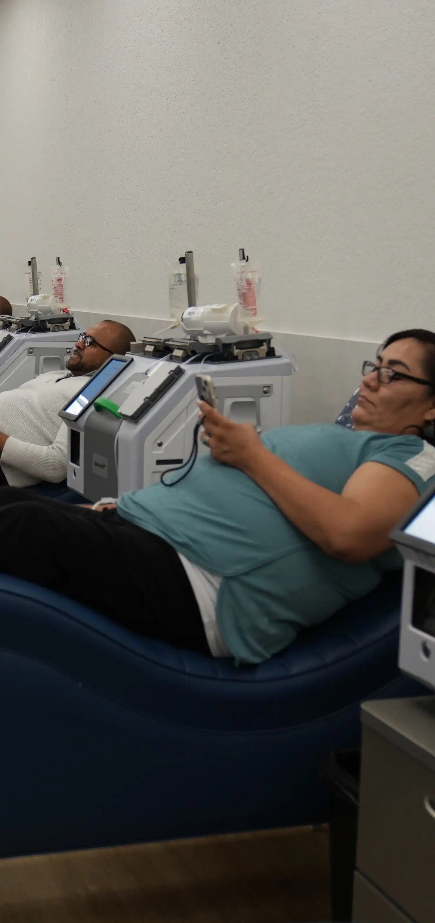 Donors donating plasma