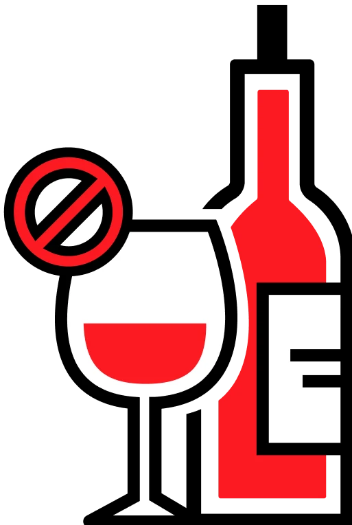 avoid caffeine and alcohol logo